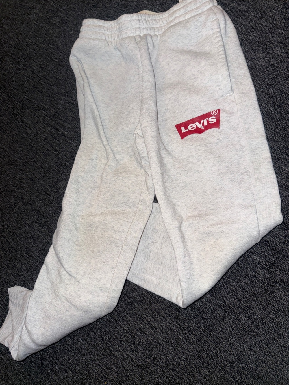 Levi's Kids Light Gray Logo Sweatpants